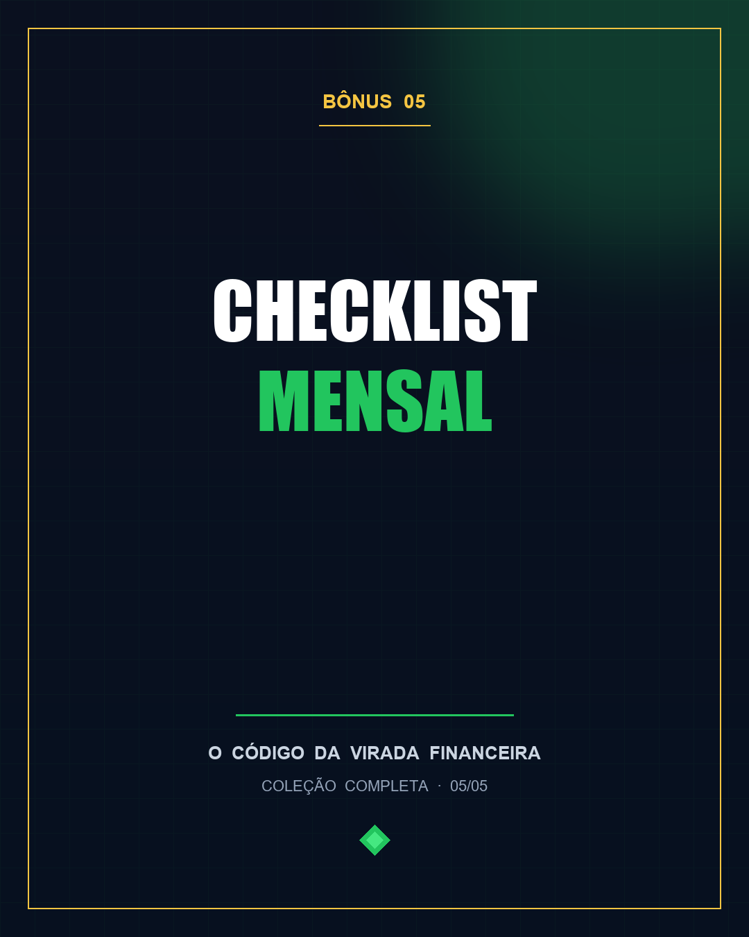 Bônus 3 · Checklist mensal